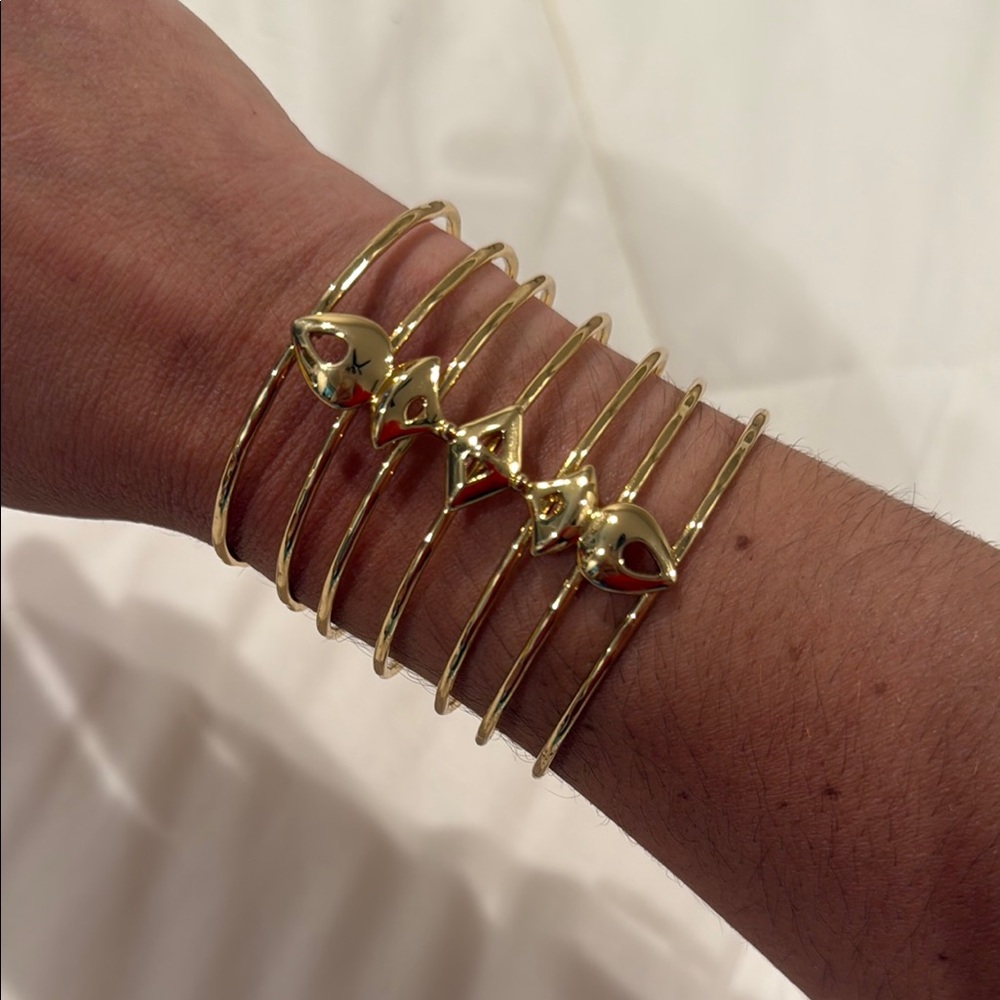 Stella & Dot Gold Celestial Cuff Bracelet
